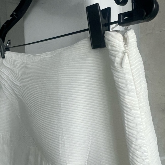 Zimmermann Postcard Pleated Fan top & Midi Skirt Set: Ivory - Picture 11 of 13